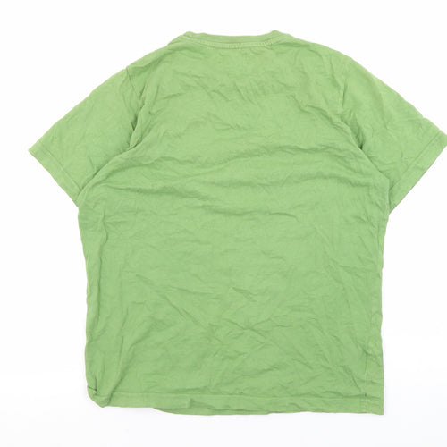 Fred Perry Men's Green T-Shirt, Medium