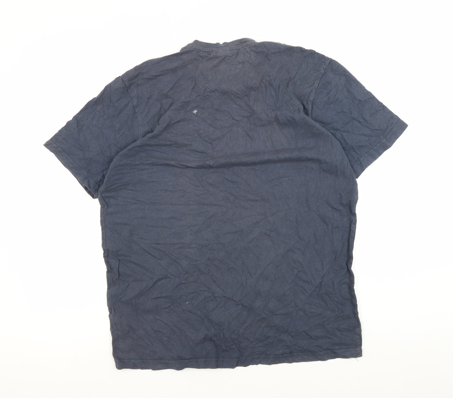 Ellesse Men's Blue T-Shirt, Size L, Casual Round Neck Tee