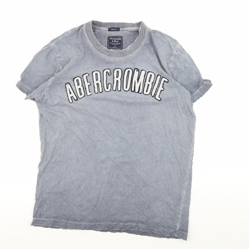 Abercrombie & Fitch Men's Grey T-Shirt Size S