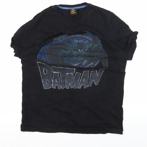 Debenhams Men's Black Batman Graphic T-Shirt - Medium