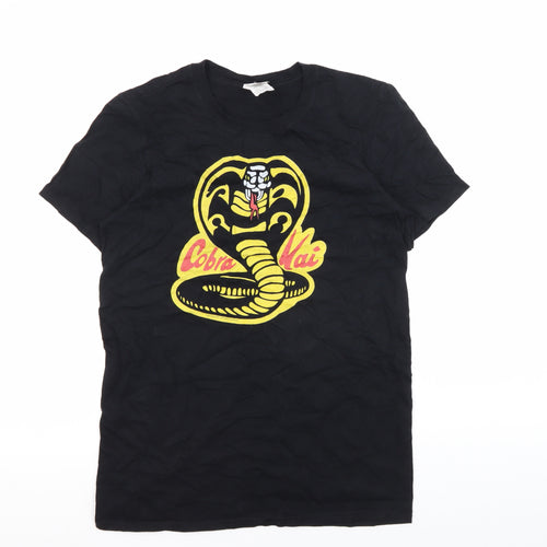 Gildan Men's Black Cobra Kai T-Shirt, Size S, Cotton