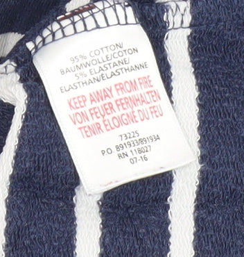 Baby Boden Girls Blue Striped T-Shirt Dress 18-24 Months