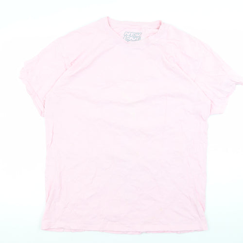 New Love Club Men's Pink XL Graphic Print T-Shirt