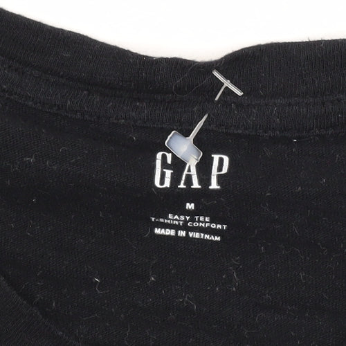 Gap Black Unisex T-Shirt, Size M, Casual Comfort