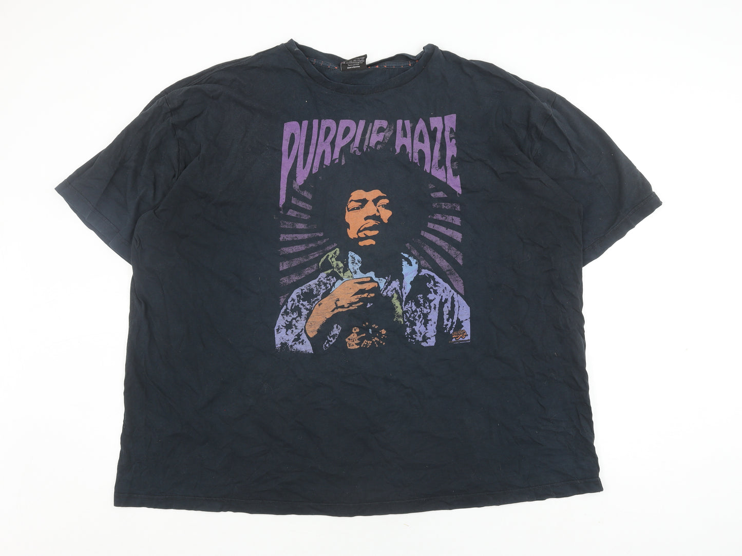 Rock Plus Men's 3XL Black Music Graphic T-Shirt