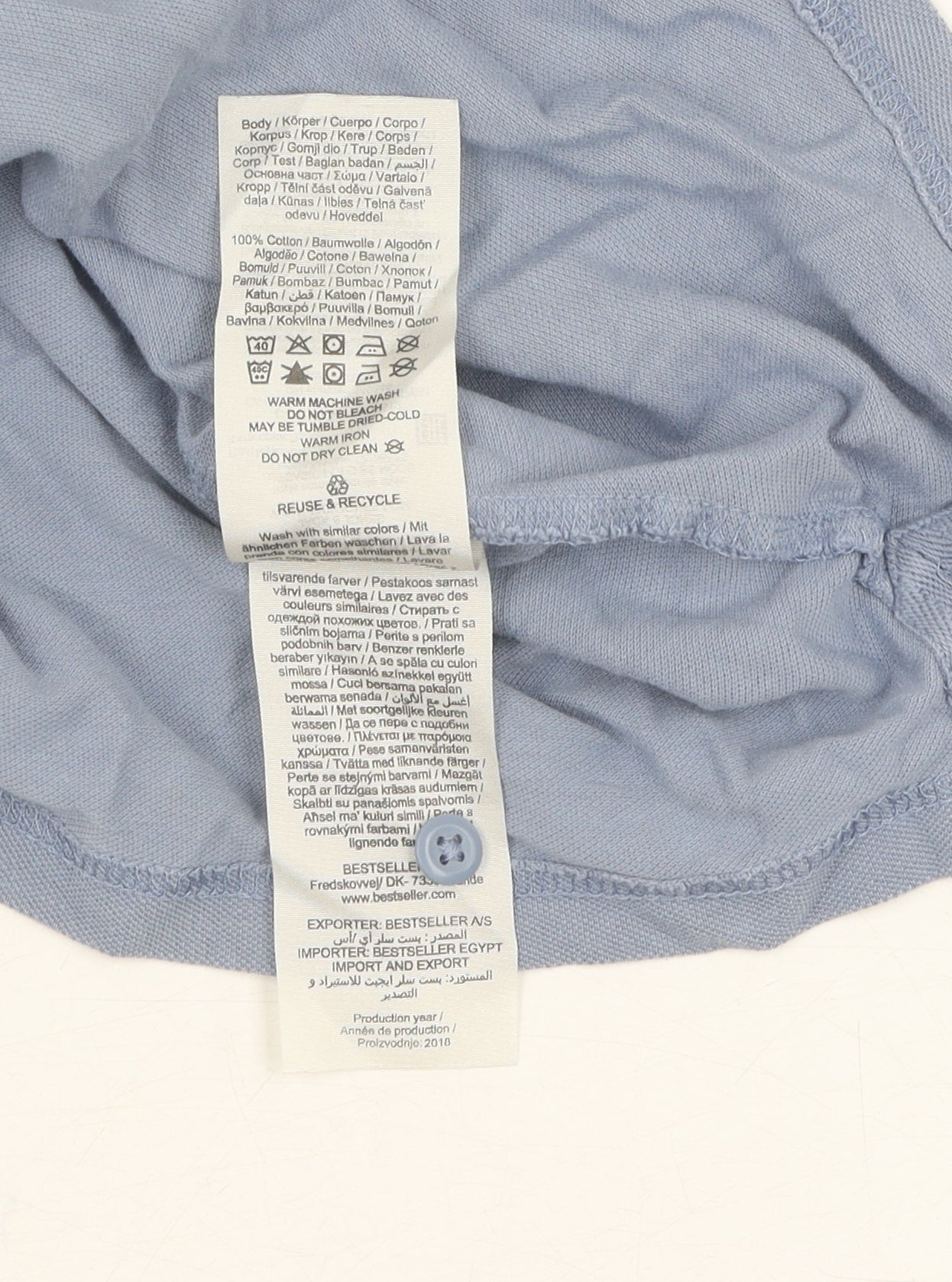 Jack & Jones Men's Blue Polo Shirt Size M