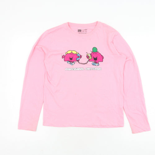 Comic Relief Pink Girls T-Shirt 11-12 Years Mr. Men Little Miss