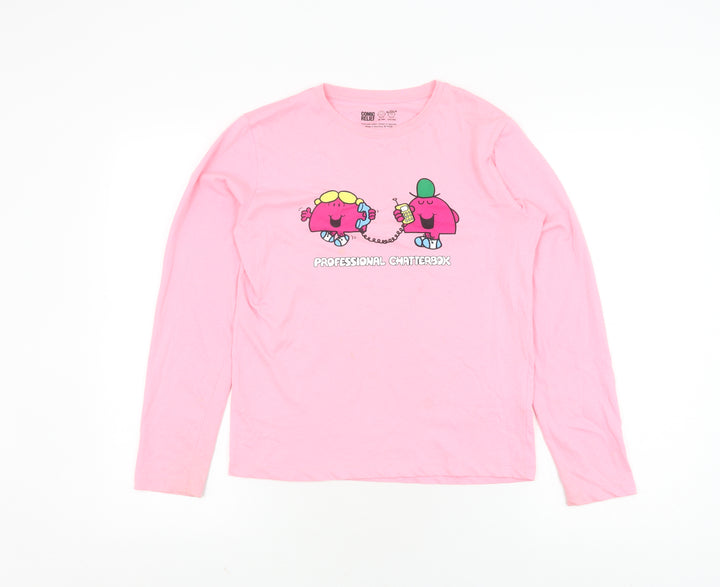 Comic Relief Pink Girls T-Shirt 11-12 Years Mr. Men Little Miss