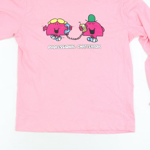 Comic Relief Pink Girls T-Shirt 11-12 Years Mr. Men Little Miss