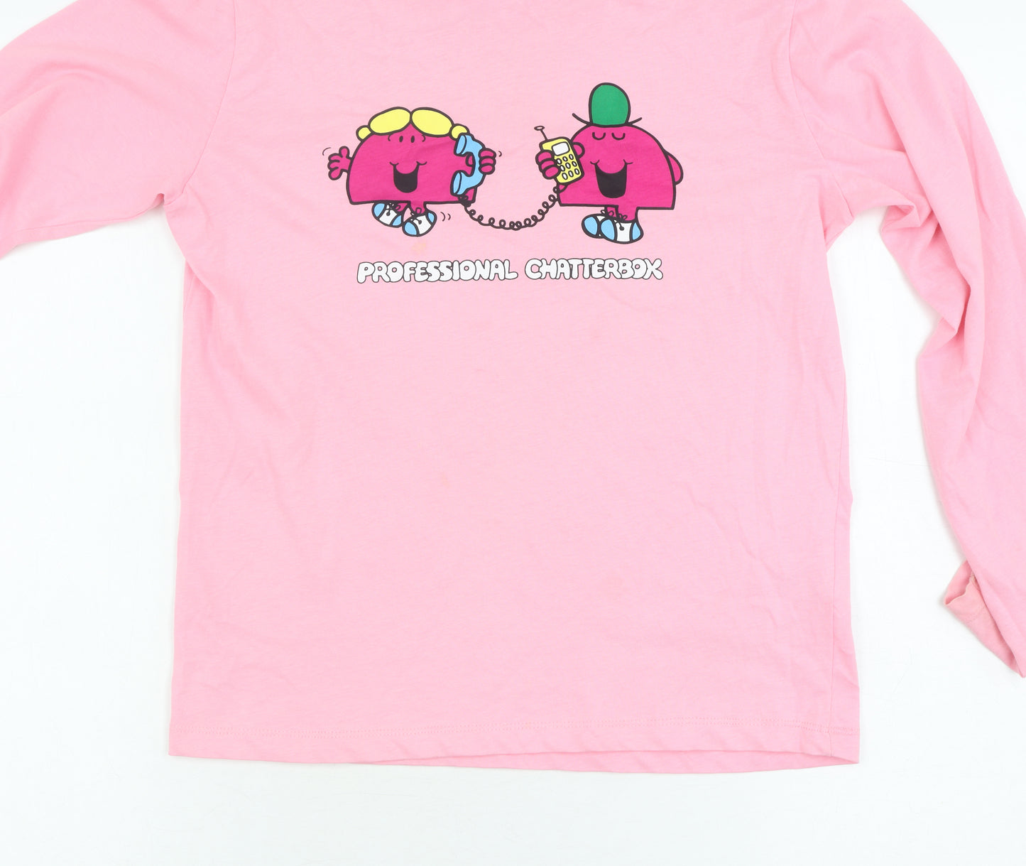 Comic Relief Pink Girls T-Shirt 11-12 Years Mr. Men Little Miss