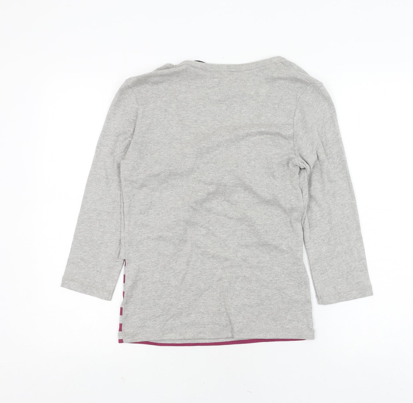 Intuition Women's Grey Striped T-Shirt Size 10