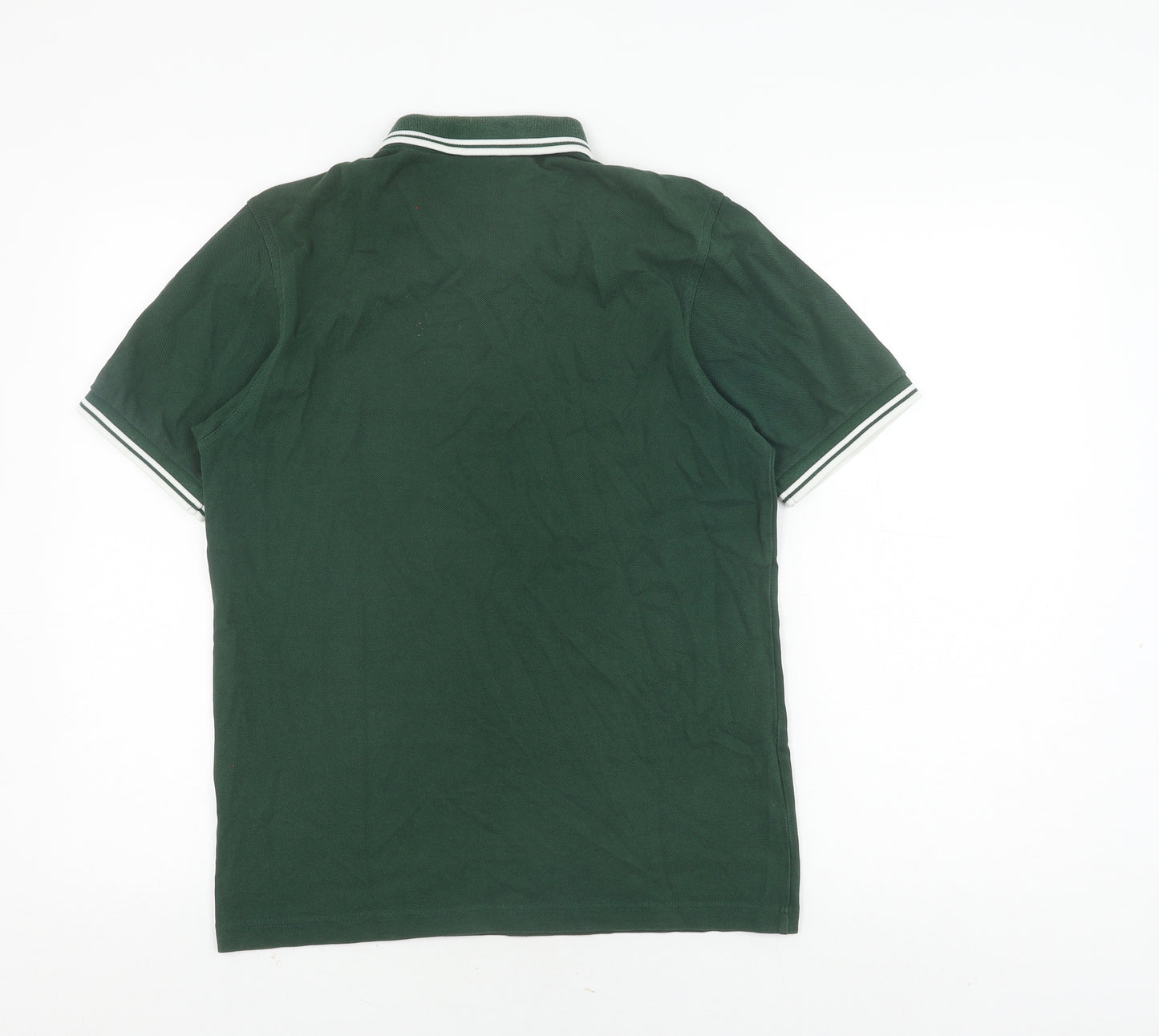 Fred Perry Men's Green Slim Fit Cotton Polo M
