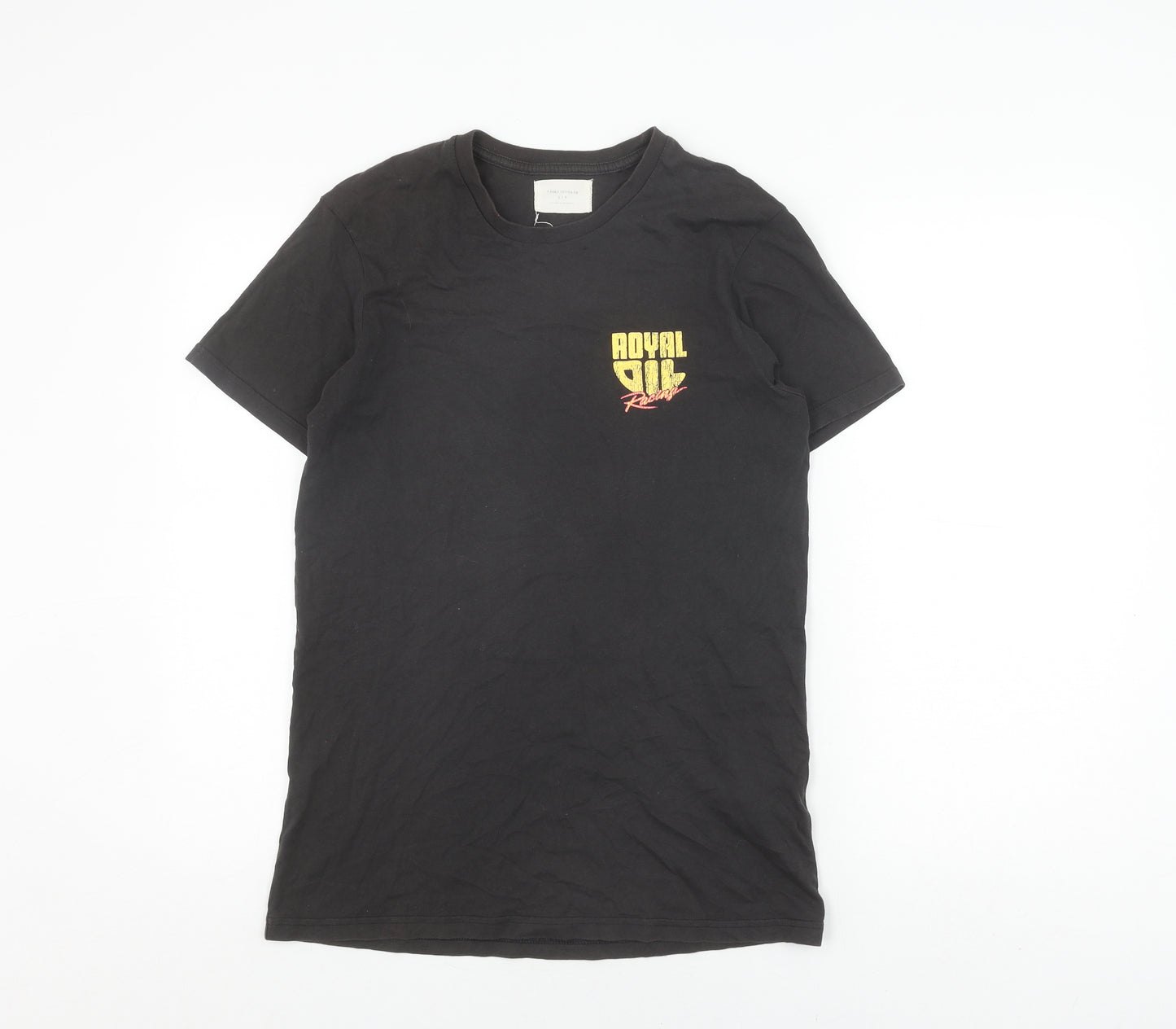 Cotton On Men's Black Racing Graphic T-Shirt, Size S