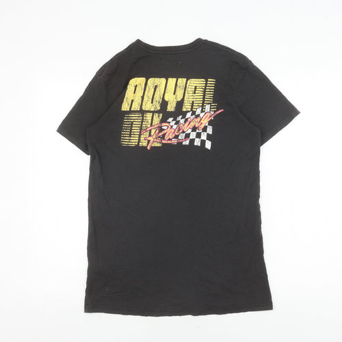 Cotton On Men's Black Racing Graphic T-Shirt, Size S