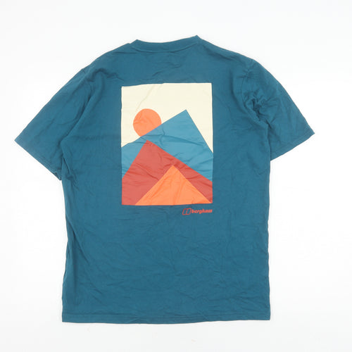 Berghaus Men’s Blue Graphic Short Sleeve T-Shirt L