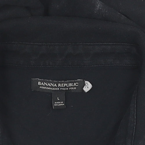 Banana Republic Men's Black L Polo T-Shirt