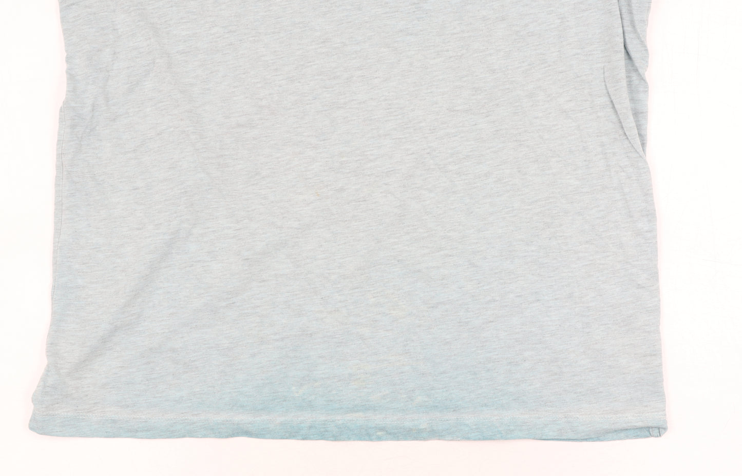 Debenhams Men's Blue Henley T-Shirt, Medium, Cotton