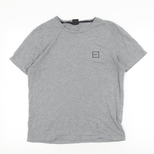 Hugo Boss Grey Men's M Logo T-Shirt Casual Style