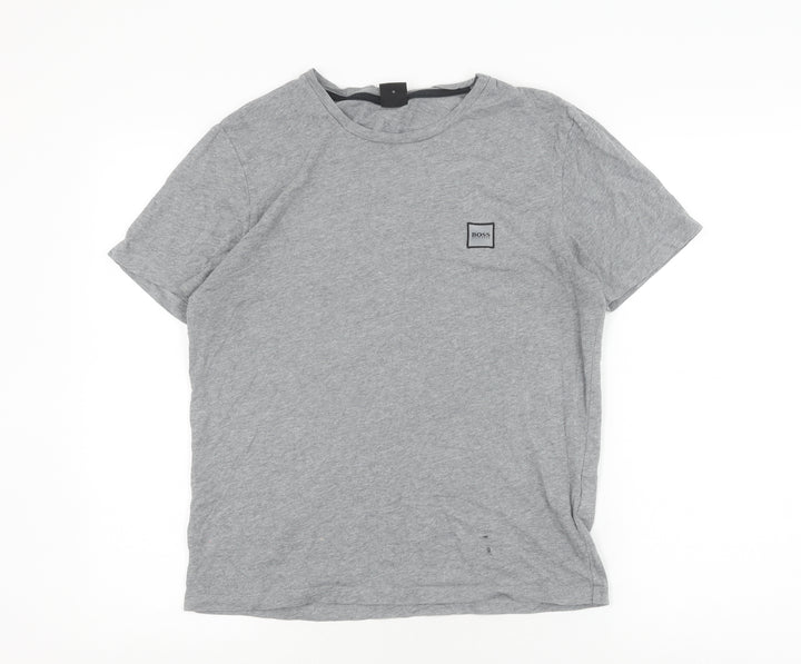 Hugo Boss Grey Men's M Logo T-Shirt Casual Style