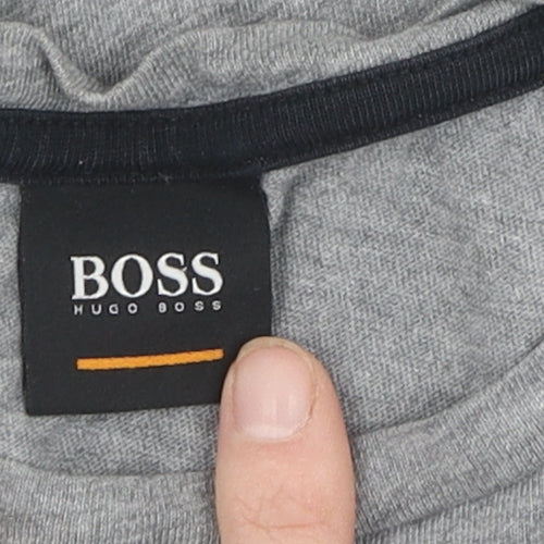 Hugo Boss Grey Men's M Logo T-Shirt Casual Style