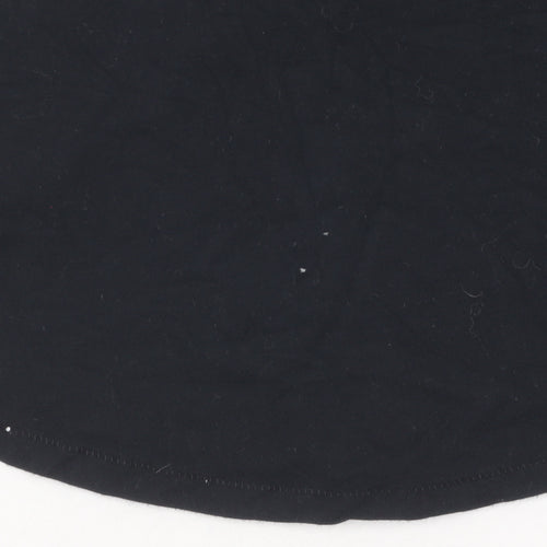 Gap Women's Black V-Neck T-Shirt, Size M, Casual Style