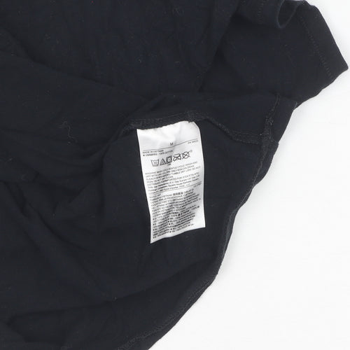 Gap Women's Black V-Neck T-Shirt, Size M, Casual Style