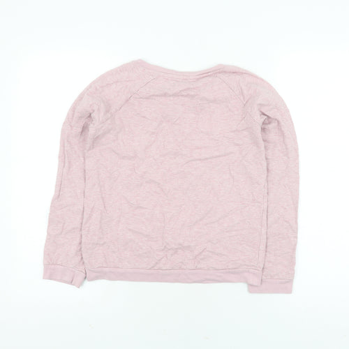 John Lewis Girls Pink Heart Pullover Jumper Size 13 Years