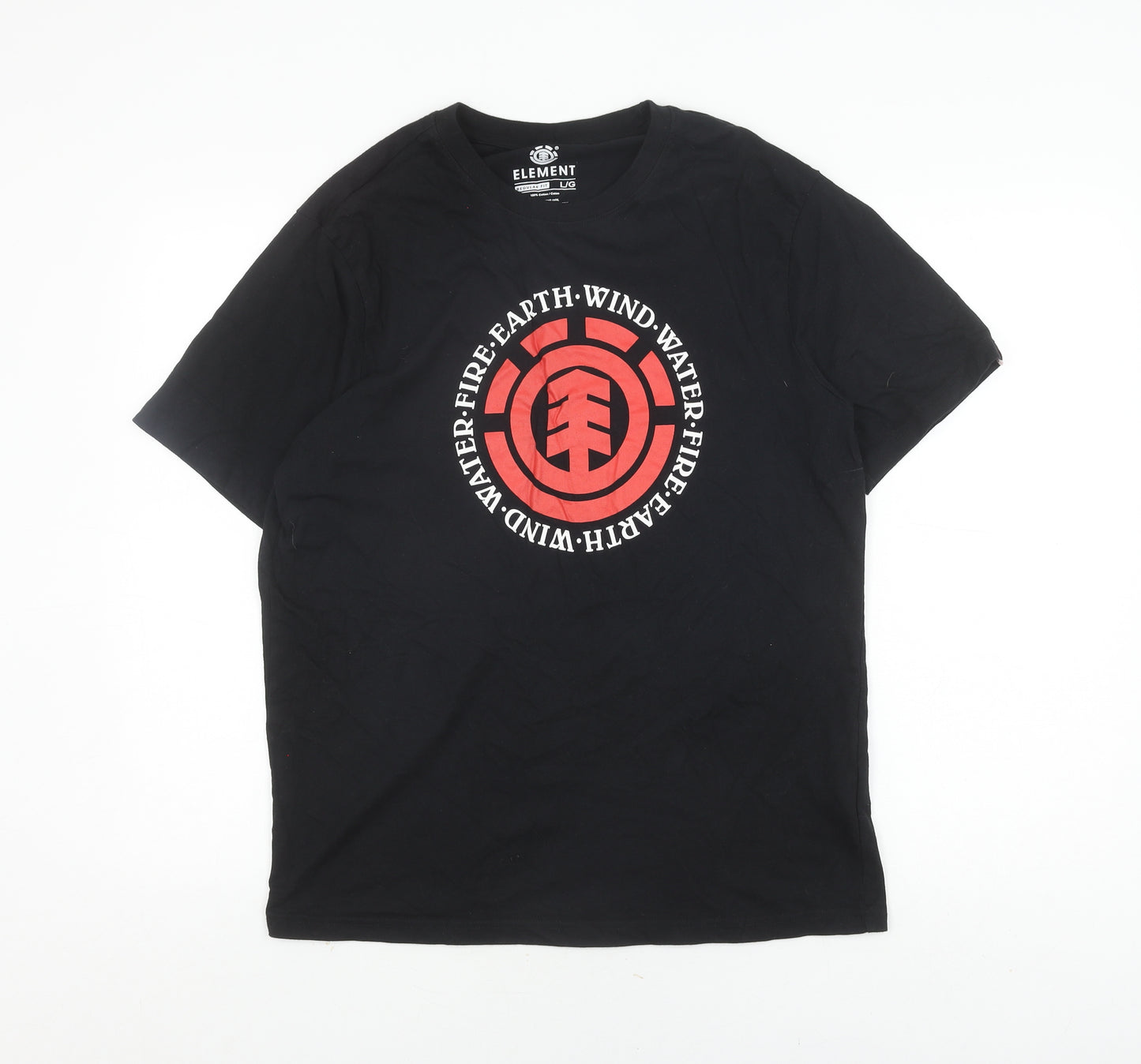 Element Men's Black Graphic L Regular Fit T-Shirt