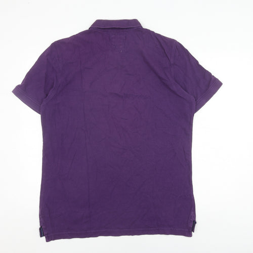 Crew Clothing Co. Men's Purple Polo L Short Sleeve