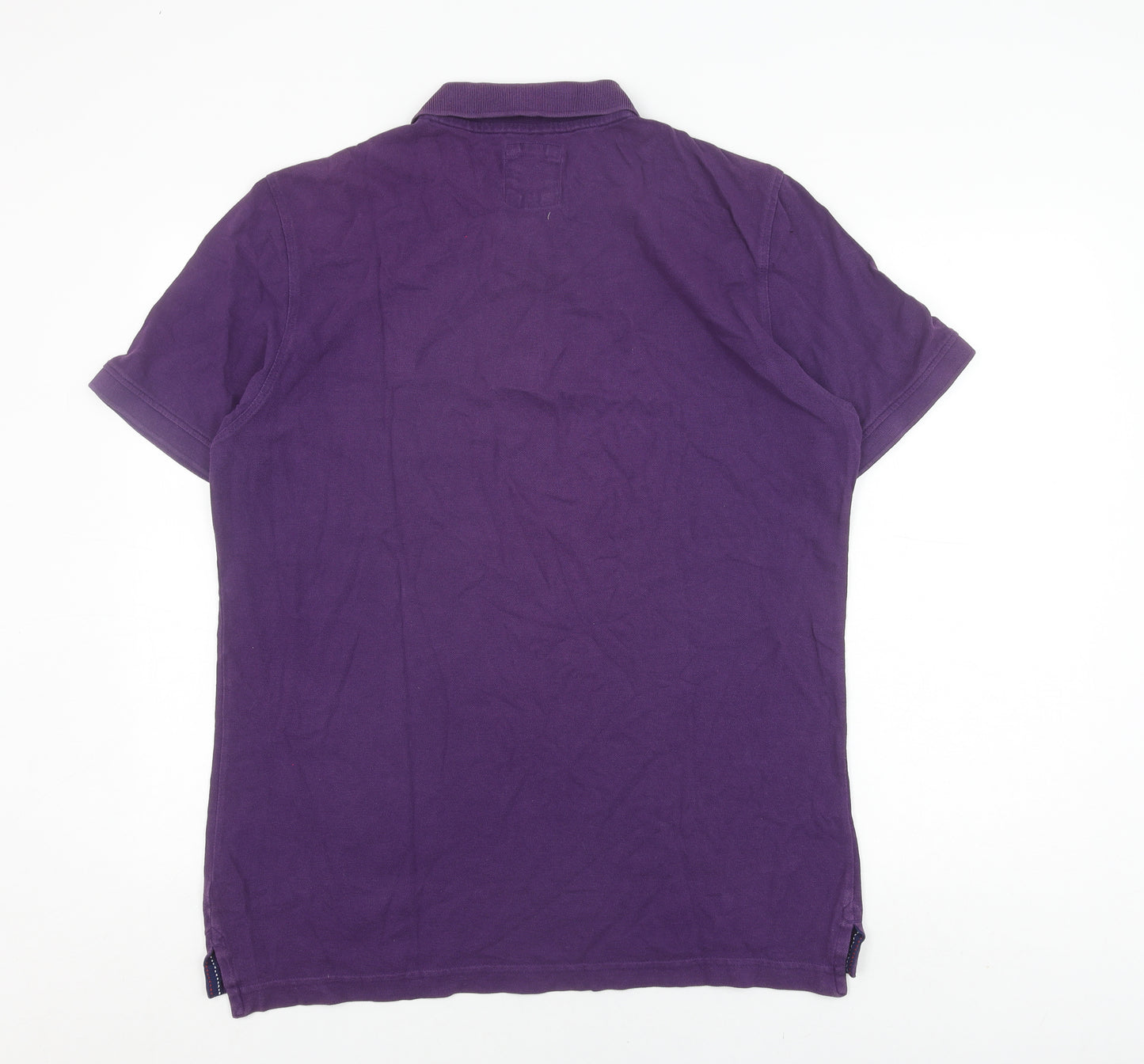 Crew Clothing Co. Men's Purple Polo L Short Sleeve