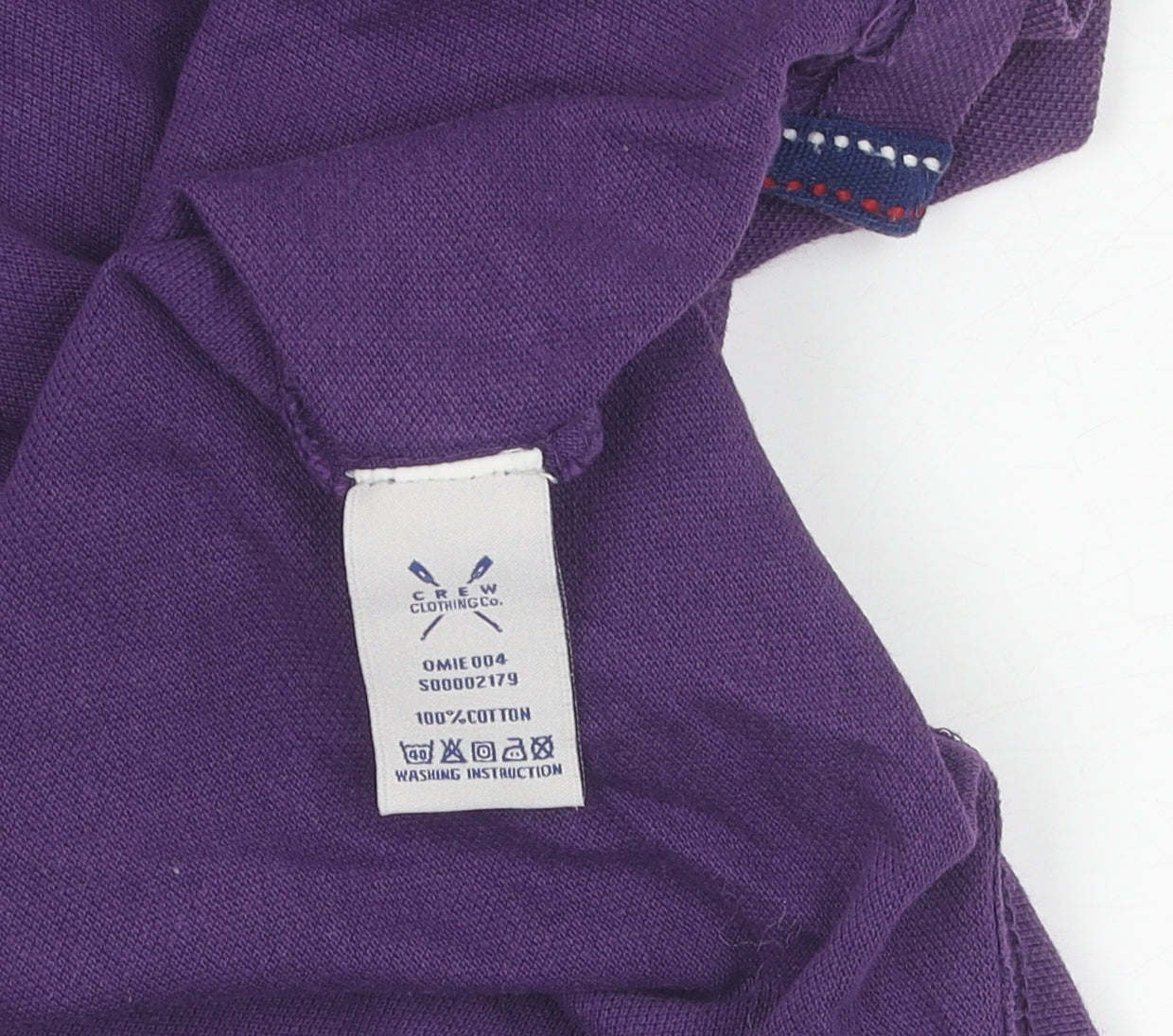 Crew Clothing Co. Men's Purple Polo L Short Sleeve