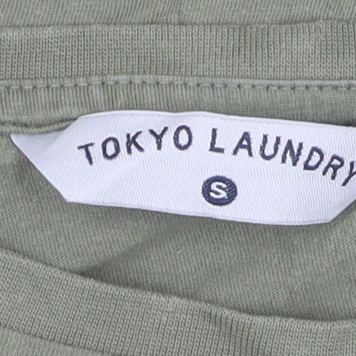 Tokyo Laundry Women's Green Basic T-Shirt, Size S