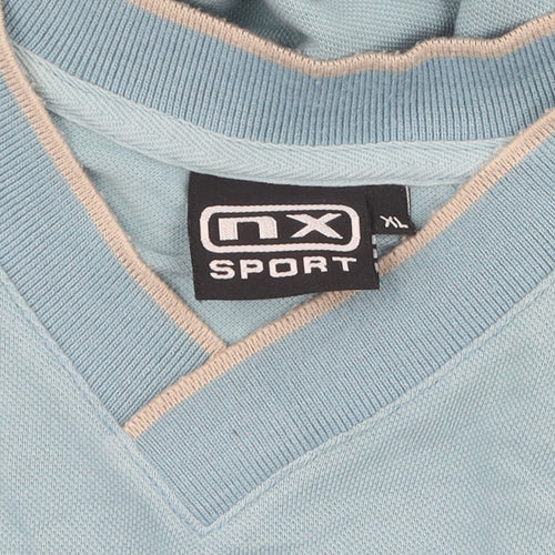 NX Sport Men's Blue XL V-Neck T-Shirt