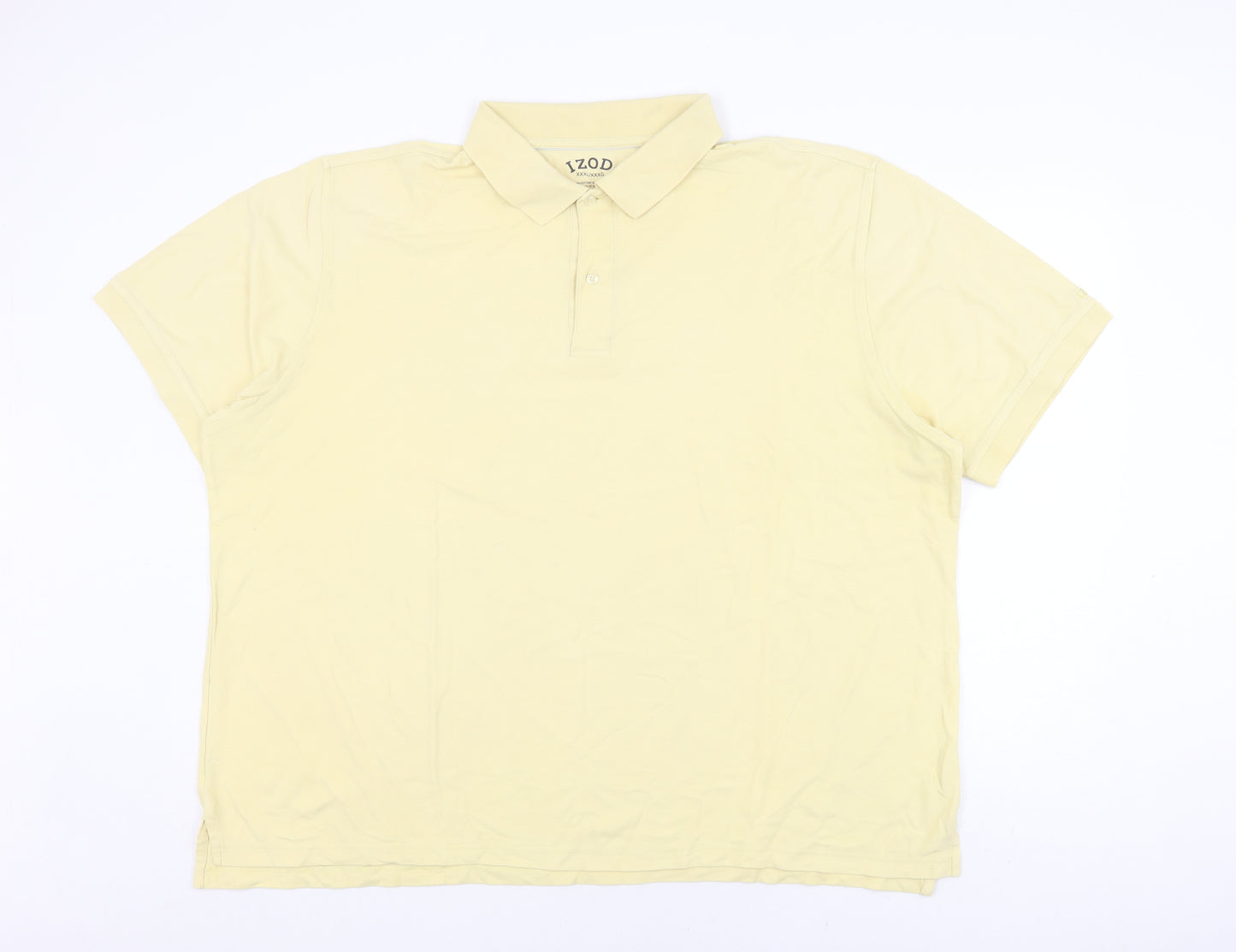 IZOD Men's Yellow 3XL Polo Shirt, Short Sleeve, Casual Fit