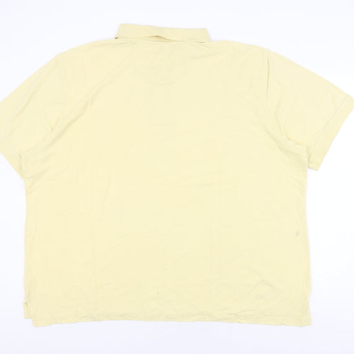 IZOD Men's Yellow 3XL Polo Shirt, Short Sleeve, Casual Fit
