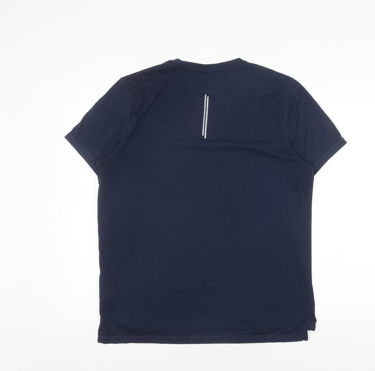 Crivit Men's Blue Short Sleeve Crew Neck T-Shirt - L