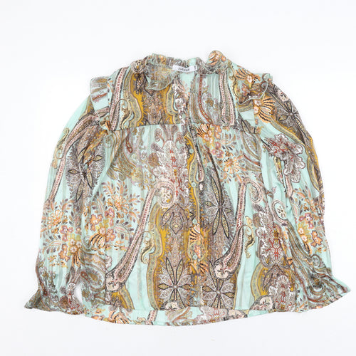 Jubylee Women's Multicoloured Paisley Blouse Size S