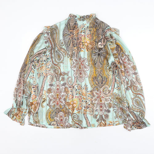 Jubylee Women's Multicoloured Paisley Blouse Size S