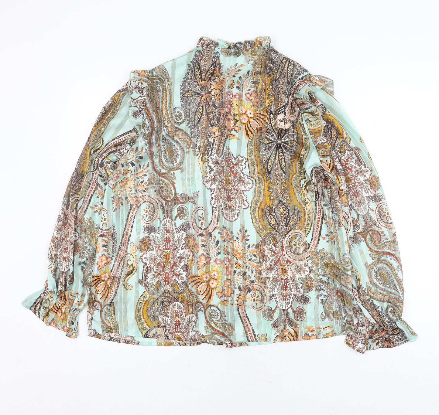 Jubylee Women's Multicoloured Paisley Blouse Size S