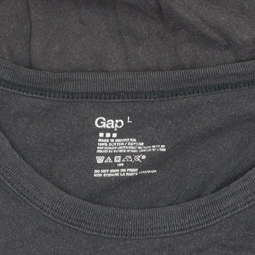 Gap Men's Black Music Graphic Cotton T-Shirt, L