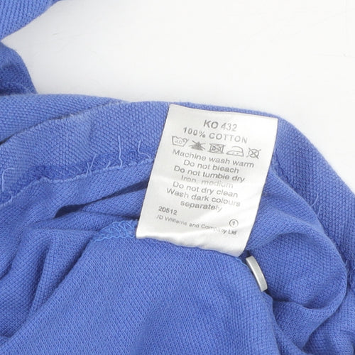 Authentic Men's Blue 3XL Cotton Polo Shirt