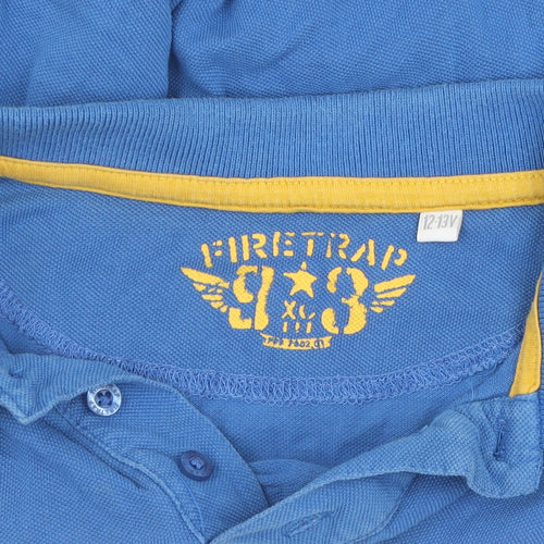 Firetrap Boys Blue Polo Shirt 12-13 Years