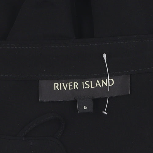 River Island Women's Black Jumpsuit, Size 6