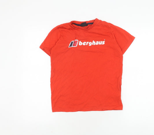 Berghaus Boys Red T-Shirt 11-12 Years Crew Neck Casual