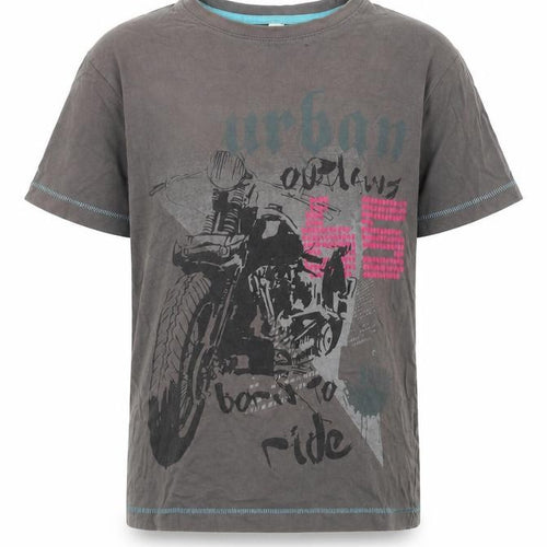 Urban Outlaws Boys Grey Graphic T-Shirt 9-10 Years