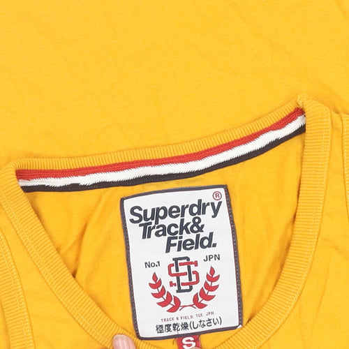 Superdry Men's Yellow Graphic Sleeveless T-Shirt S