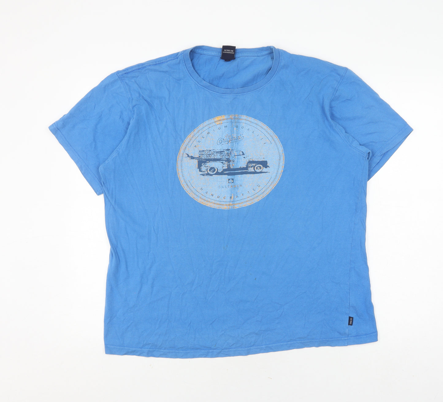 Saltrock Men's Blue Graphic Print T-Shirt Size L