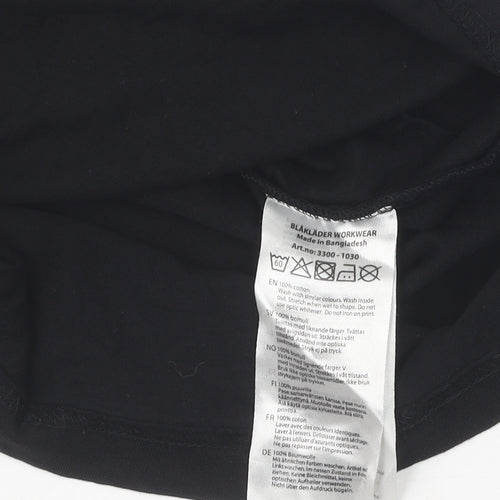 Blakläder Men's Black Cotton T-Shirt Size L