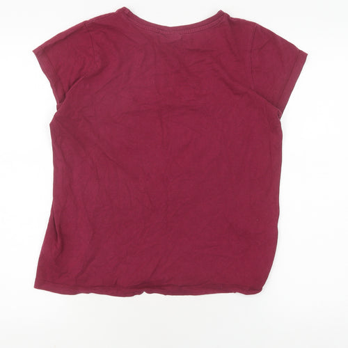 Harry Potter Girls Red T-Shirt 13-14Y Graphic Logo
