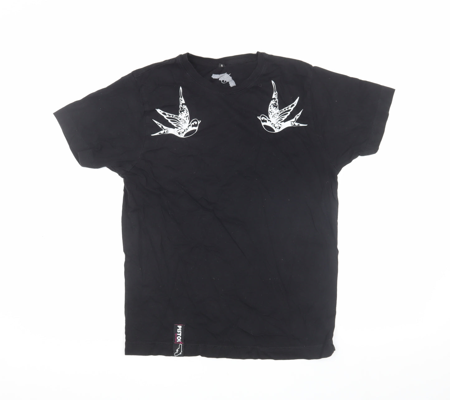 Pistol Boutique Men's Black Bird T-Shirt - Size S